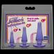 Набір анальних пробок Doc Johnson Crystal Jellies Anal - Purple, макс. діаметр 2см - 3 см - 4 см SO1977 фото 2