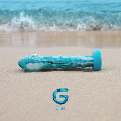 Скляний дилдо Gildo - Ocean Wave Glass Dildo SO8894 фото