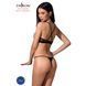 Комплект белья QUENTRIS BIKINI black L/XL - Passion Exclusive, стринги и полуоткрытый лиф PS26601 фото 2