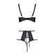 Комплект белья Passion TASMINA SET L/XL black, лиф, высокие трусики с корсетом сзади SO8490 фото 4