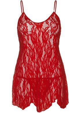 Пеньюар Leg Avenue Rose Lace Flair Chemise Red One Size SO9101 фото