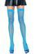 Неоновые чулки-сетка Leg Avenue Nylon Fishnet Thigh Highs Neon Blue, one size SO7967 фото 1