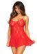Пеньюар Leg Avenue Rose Lace Flair Chemise Red One Size SO9101 фото 1