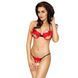 Комплект белья COCTAIL BIKINI red L/XL - Passion: лиф с бантиками, стринги-ниточки EL11201 фото 1