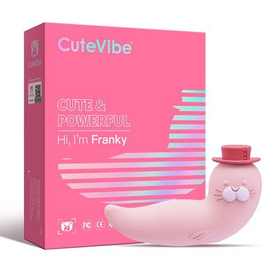 Вакуумний вібратор CuteVibe Franky Pink SO6548 фото