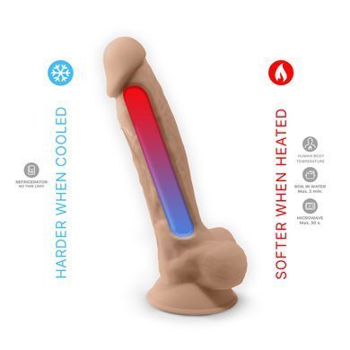 Фаллоимитатор с вибрацией SilexD Vetus Vibro Flesh (MODEL 1 size 8in) + LRS, двухслойный, диаметр 4, SO8213 фото