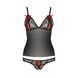 Комплект білизни MELISSA SET black L/XL - Passion: ліф-сорочка зі шнурівкою і трусики EL15904 фото 5