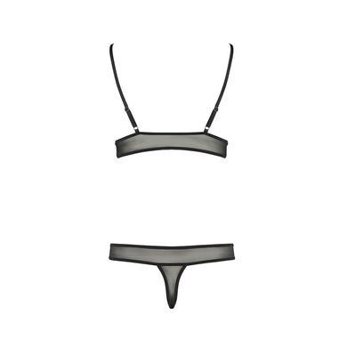 Комплект белья ERZA SET black S/M - Passion: лиф и трусики PS26011 фото