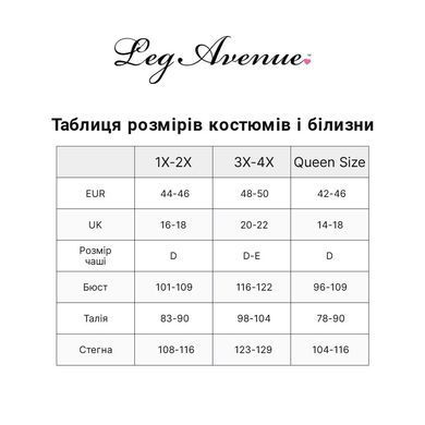 Пеньюар Leg Avenue Rose Lace Flair Chemise Red Plus Size SO9103 фото
