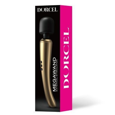 Мощный вибромассажер Dorcel Megawand Gold перезаряжаемый, 160 режимов SO1730 фото