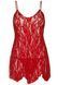 Пеньюар Leg Avenue Rose Lace Flair Chemise Red Plus Size SO9103 фото 2
