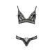 Комплект белья ERZA SET black S/M - Passion: лиф и трусики PS26011 фото 3