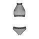 Белье с открытым доступом Passion MOONLIGHT SET L/XL black топ, стринги SO8451 фото 3