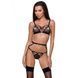 Бюстгальтер-стрепи Meggy Bra black XXL/XXXL &mdash; Passion Exclusive SO6419 фото 1
