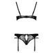 Комплект белья PAULINE SET black L/XL Passion: стрэпы: лиф, стринги и пояс для чулок EL15804 фото 6