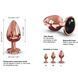 Металлическая анальная пробка с украшением в виде кристалла Dorcel - Diamond Plug Rose Gold L SO5530 фото 3