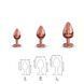 Металлическая анальная пробка с украшением в виде кристалла Dorcel - Diamond Plug Rose Gold L SO5530 фото 4