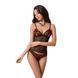 Комплект белья MELISSA SET black XXL/XXXL - Passion: лиф-сорочка со шнуровкой и трусики EL15906 фото 1