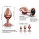 Металлическая анальная пробка с украшением в виде кристалла Dorcel - Diamond Plug Rose Gold M SO5531 фото 4