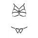 Комплект белья из стреп Armanda Set black XXL/XXXL &mdash; Passion Exclusive SO6375 фото 5