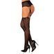 Еротичні колготки-бодістокінг Obsessive Garter stockings S821 S/M/L, імітація панчіх і пояса для пан SO8162 фото 2