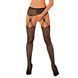 Еротичні колготки-бодістокінг Obsessive Garter stockings S821 S/M/L, імітація панчіх і пояса для пан SO8162 фото 1
