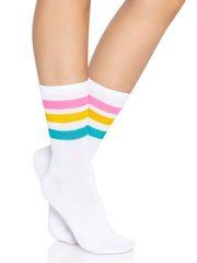 Шкарпетки жіночі в смужку Leg Avenue Pride crew socks Pansexual, 37&ndash;43 розмір SO8585 фото