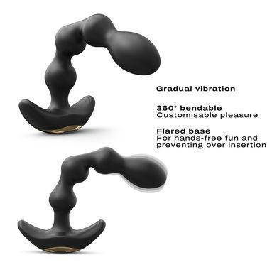 Анальный вибратор-бусы Dorcel FLEXI BALLS, гибкий ствол, пульт ДУ SO6818 фото