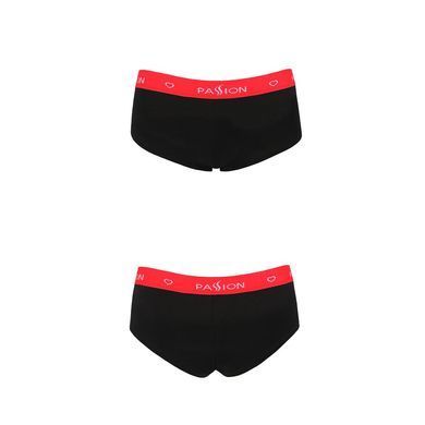 Трусики-шортики Passion PS003 PANTIES black, size L SO4207 фото
