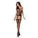 Бодістокінг Passion BS050 black, комбінезон, імітація панчох і пояса PBS050B фото 3