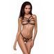 Трусики стрінги зі стреп ARMANDA THONG black XXL/XXXL - Passion Exclusive SO1582 фото 1