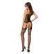 Бодістокінг Passion BS050 black, комбінезон, імітація панчох і пояса PBS050B фото 4
