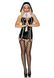 Вініловий костюм черниці Leg Avenue Sinful Sister XS, комбінезон, комір, пояс, головний убір SO8536 фото 3