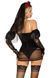 Еротичний костюм чорної нареченої Leg Avenue Heartbreak Bride L SO9210 фото 2
