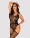 Бодистокинг Obsessive Bodystocking G324 XL/XXL black, силуэтный рисунок SO7246 фото 1
