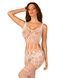 Сітчастий бодістокінг з імітацією топа та шортів Obsessive Bodystocking G330 XL/XXL, white, з доступ SO7696 фото 1