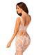 Сітчастий бодістокінг з імітацією топа та шортів Obsessive Bodystocking G330 XL/XXL, white, з доступ SO7696 фото 2