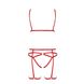 Комплект белья MAGALI SET OpenBra red XXL/XXXL - Passion Exclusive: стрэпы: лиф, трусики и пояс PS23803 фото 5