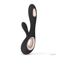 Вібратор-кролик LELO Soraya Wave Black, манливі рухи стовбура SO8112 фото