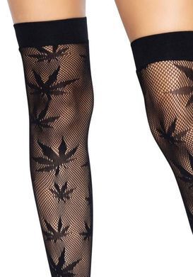 Панчохи Leg Avenue 420 Net thigh highs Black SO9159 фото