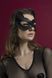 Маска кішечки Feral Feelings - Kitten Mask, натуральна шкіра, чорна SO3409 фото 4