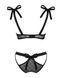 Напівпрозорий еротичний комплект Obsessive Obsessivia 2-pcs set black S/M, бюстгальтер та трусики, а SO7297 фото 6