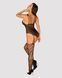 Ажурний бодістокінг під павутину Obsessive Bodystocking G325 black S/M/L, чорний, комбінезон, імітац SO7247 фото 4