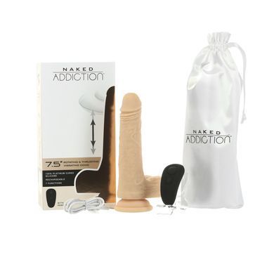Фаллоимитатор с ротацией и пульсацией Naked ADDICTION The Freak 7,5&Prime; Rotating & Thrusting Vibrating SO5590 фото