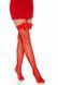 Чулки-сетка с атласным бантиком Leg Avenue Fishnet Thigh Highs With Bow Red, one size SO7971 фото 4