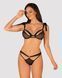 Полупрозрачный эротический комплект Obsessive Obsessivia 2pcs set black L/XL, бюстгальтер и трусики, SO7298 фото 1
