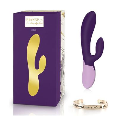 Вибратор-кролик Rianne S: Xena Purple/Lilac, 10 режимов, медицинский силикон, подарочная упаковка SO3867 фото