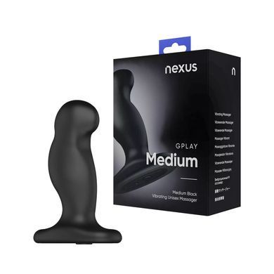Вибромассажер простаты Nexus G-Play Plus M Black, макс. диаметр 3 см, перезаряжаемый GPM001 фото