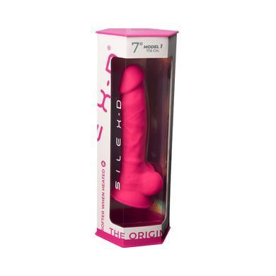 Фаллоимитатор SilexD Johnny Pink (MODEL 1 size 7in), двухслойный, силикон+Silexpan, диаметр 3,8см SO3150 фото