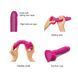 Реалістичний фалоімітатор Strap-On-Me Sliding Skin Realistic Dildo Fuchsia - M, ефект рухливої шкіри SO6255 фото 3